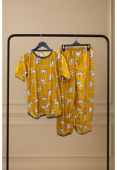 SUNSET STRUCTURE PRINTED SHIRT AND TROUSER