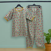 FLORATWINS PRINTED SHIRT AND TROUSER