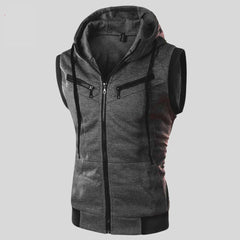 Pack of 2 front Zipper Sleeveless Hoodies