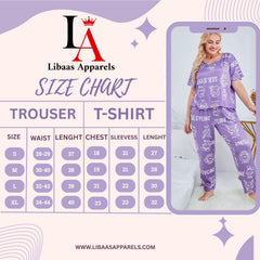 Purple Dream Story Night Suit