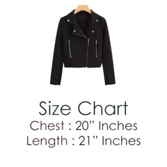 Cross Zipper Fleece Coat -  Black