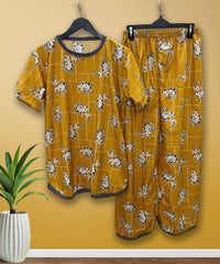 SUNSET STRUCTURE PRINTED SHIRT AND TROUSER