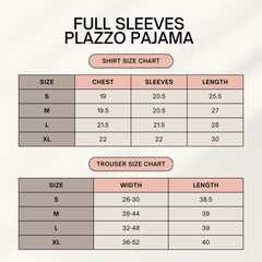 Deep Black Round Neck Plazzo PJ Set