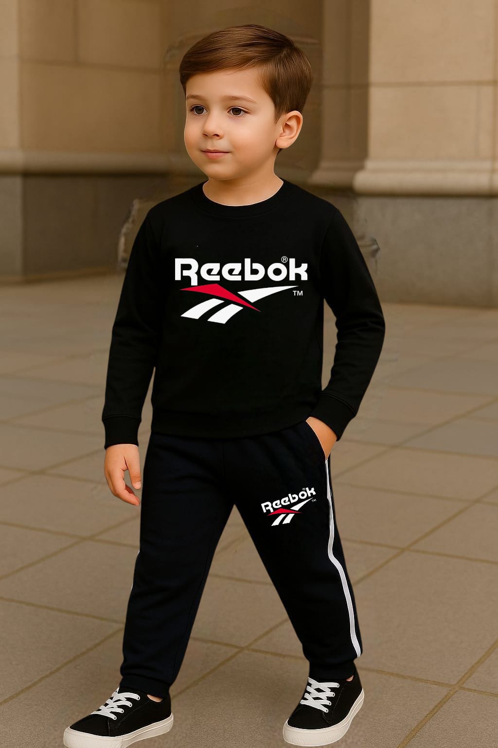 Black Ree Track Suit for Kids