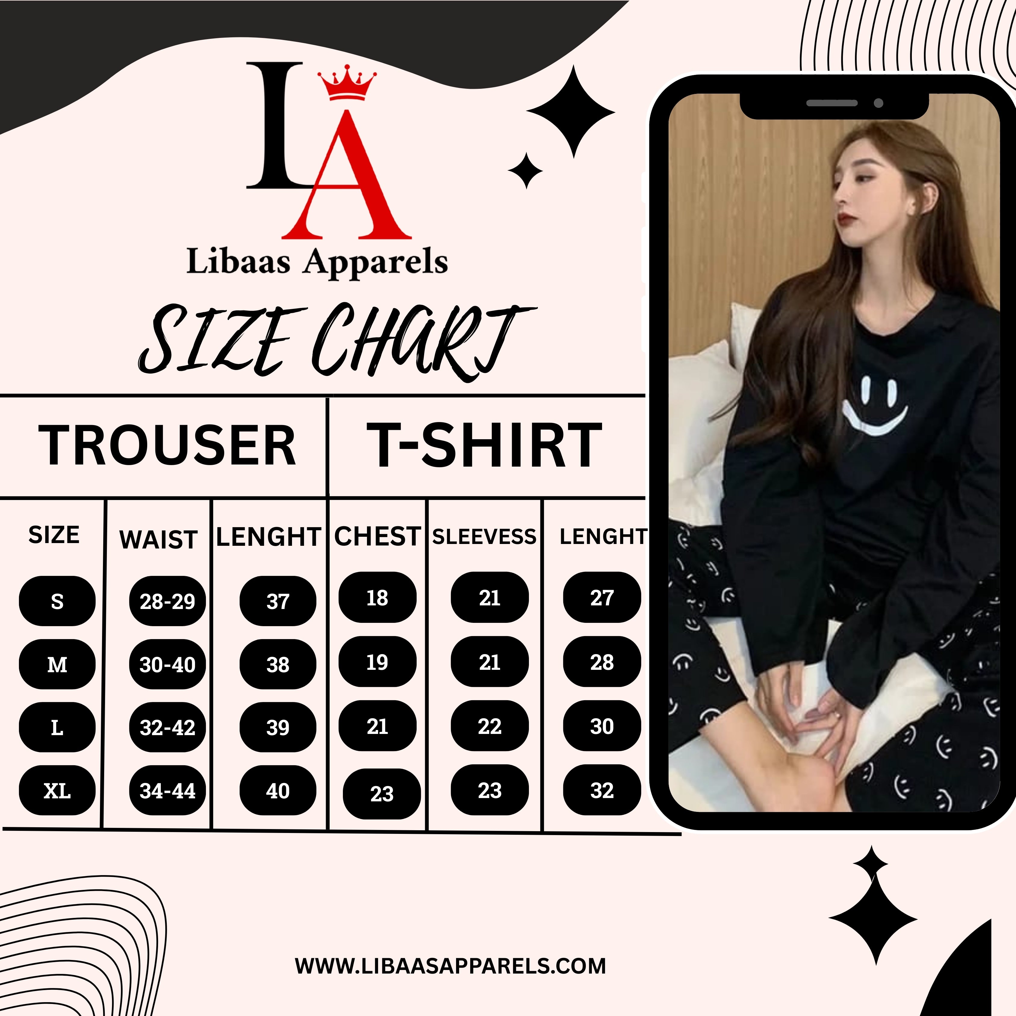 Black Smile Night Suit