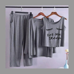 Let Me Sleep Women Night Suit 3 pieces
