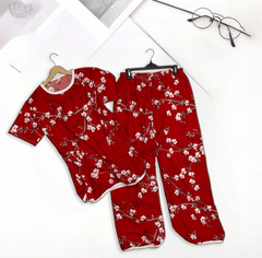 CHERRY BLOOM PRINTED SHIRT AND TROUSER