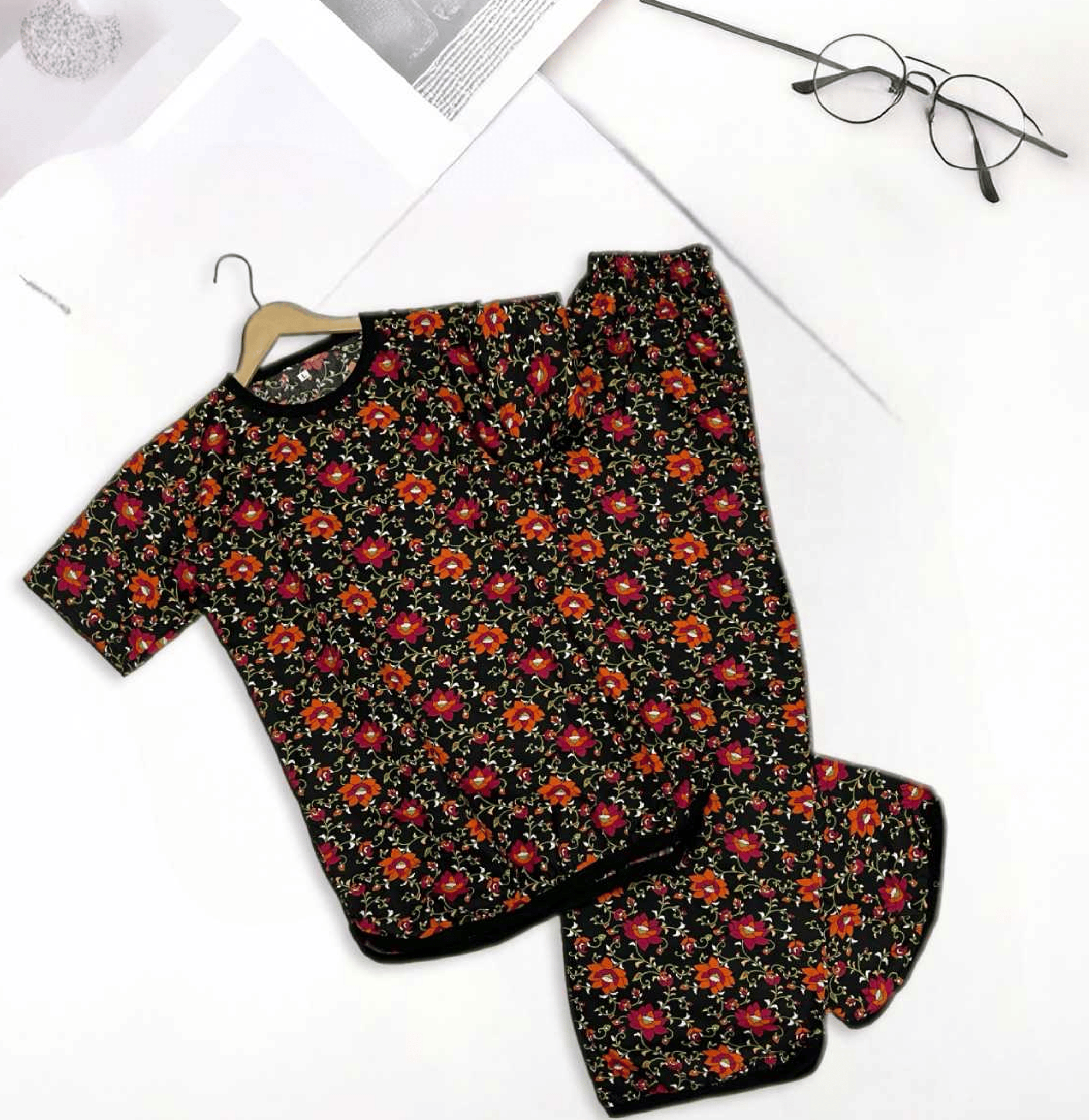 TWILIGHT BLOOM PRINTED SHIRT AND TROUSER