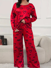 Red Sleepy Love Night Suit