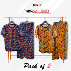 DEEP BLUE POPPY X PAINTED LEAF