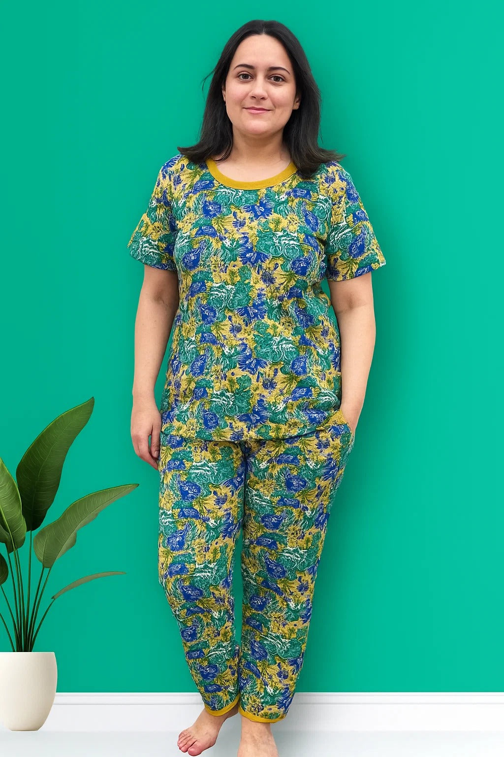 DREAMY FLORAL ESCAPE PRINTED SHIRT AND TROUSER