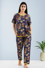 SAPPHIRE AUTUMN PRINTED SHIRT AND TROUSER