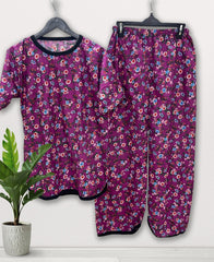 BERRY BLOOM PRINTED SHIRT AND TROUSER